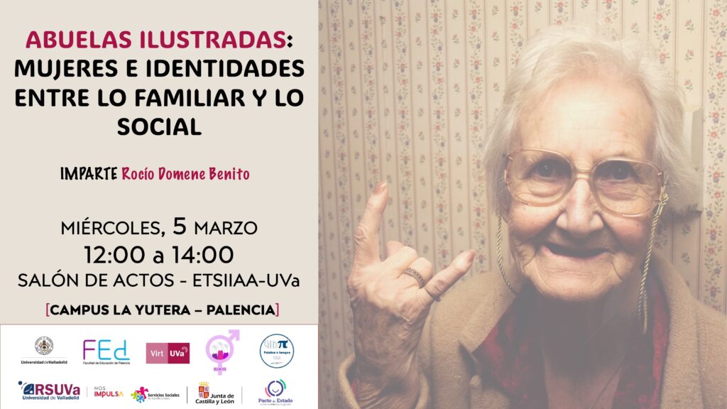 Cartel de la actividad de la charla del 8M.